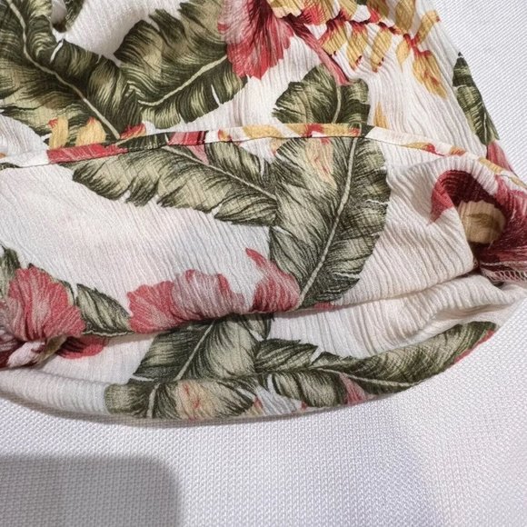 Show Me Your Mumu Pant Jumpsuit Cropped Wide Leg Size S Hawaiian Floral Vacation - Picture 10 of 10